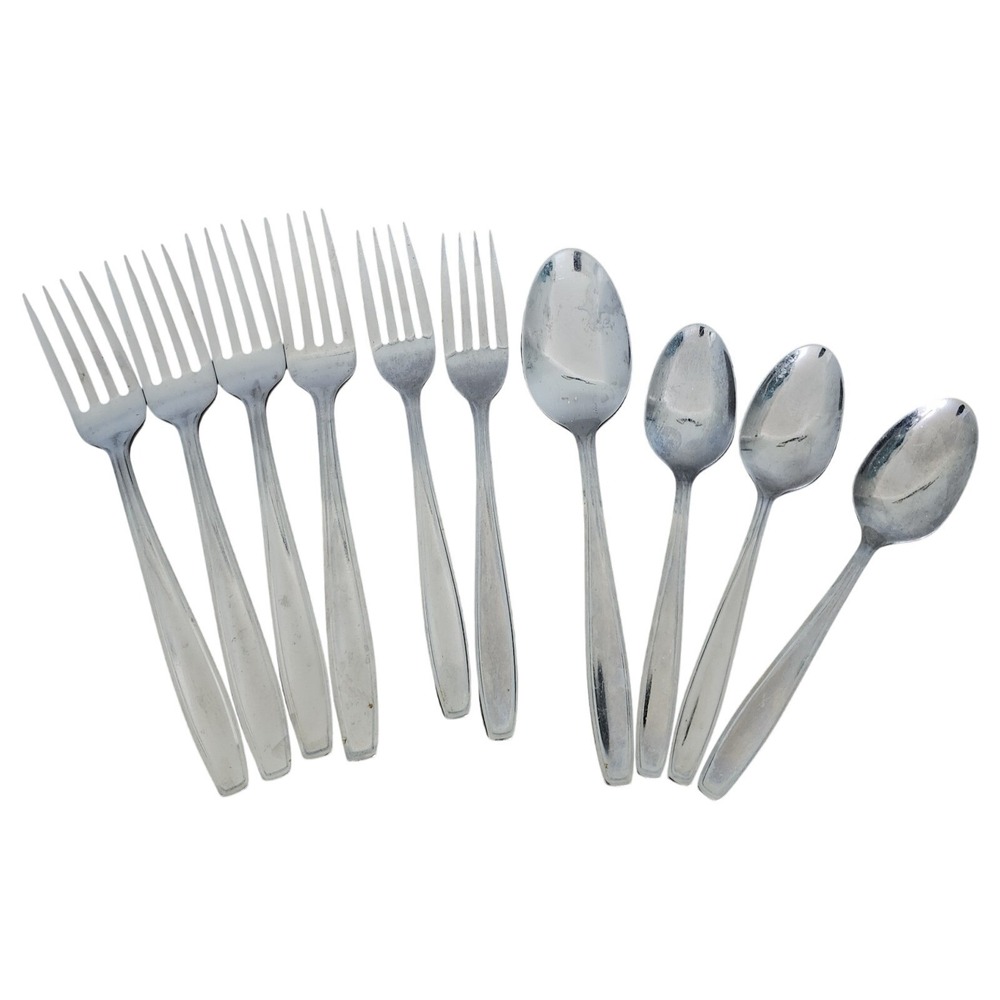 Oneida Oneidacraft Flatware Vallarta Pattern‎ Silver Stainless Steel Nordic MCM